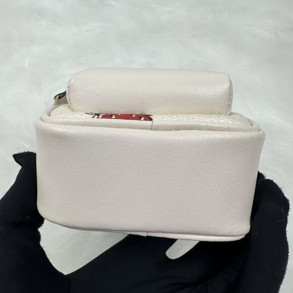 Coach Mini Court Backpack Bag Charm With Strawberry Print CAO93 NWT - Picture 5 of 7